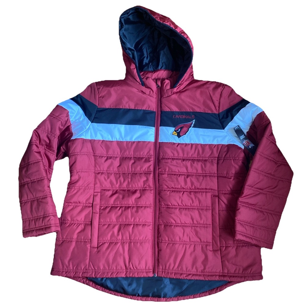 Arizona Cardinals NFL G-III Women's Size‎ XXL Puffer Winter Jacket Hooded